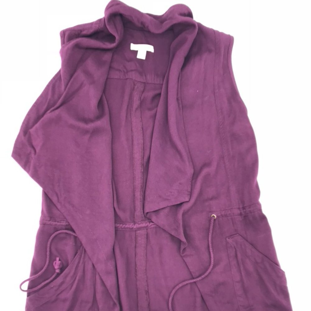 Mi a Mi Purple Cinch waist vest size small